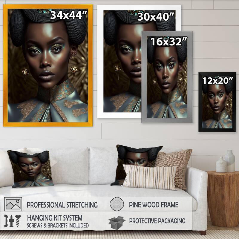 Designart "AvantGarde Elegant African Woman III" African American